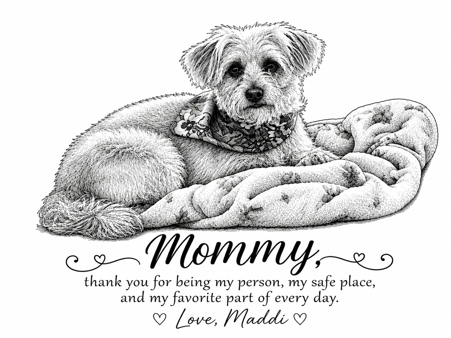 Maddi to Mommy custom laser engraving
